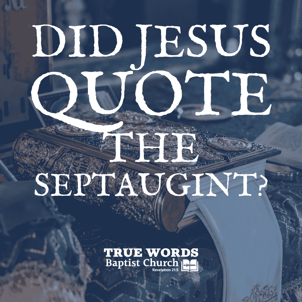 did jesus quote the septuagint